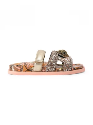 Obrázek produktu Kurt Geiger London pantofle na plochém podpatku dámské Eagle Cut Out Sandal hnědá
