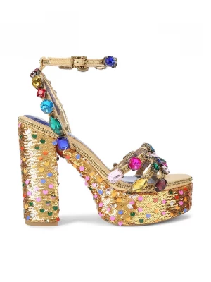 Obrázek produktu Kurt Geiger London Sandály Kurt Geiger London Kensington Jewel Platform zlatá