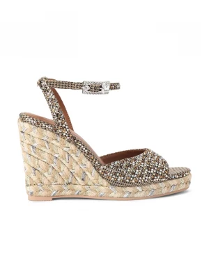 Obrázek produktu Kurt Geiger London sandály na klínku Espadrille Wedge hnědá