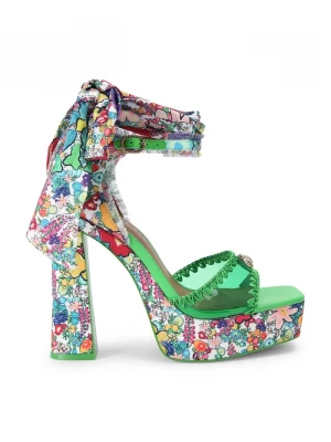 Obrázek produktu Kurt Geiger London sandály na sloupku Vinyl Tie Platform vícebarevná