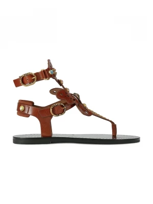 Obrázek produktu Kurt Geiger London sandály římanky dámské kožené Boho Butterfly Gladiator hnědá