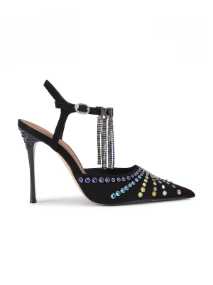 Obrázek produktu Kurt Geiger London Semišové lodičky Kurt Crystal Point černá