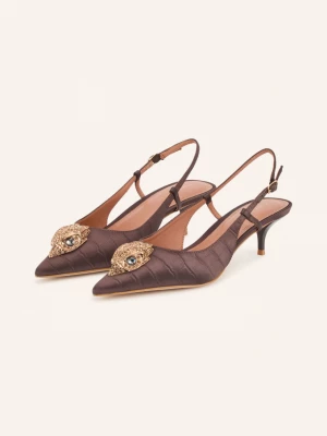Obrázek produktu Kurt Geiger Slingpumps S Ozdobnými Kamínky tmavě hnědá / zlatá