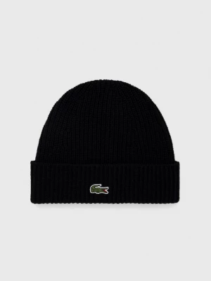 Obrázek produktu Lacoste pletená čepice vlněná černá
