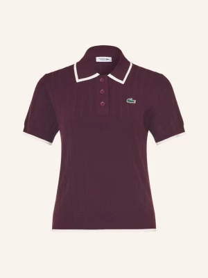 Obrázek produktu Lacoste Funkční Polokošile tmavě červená / bílá