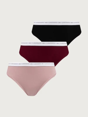 Obrázek produktu Lacoste kalhotky briefs dámské bavlněné s elastanem 3-pack černá