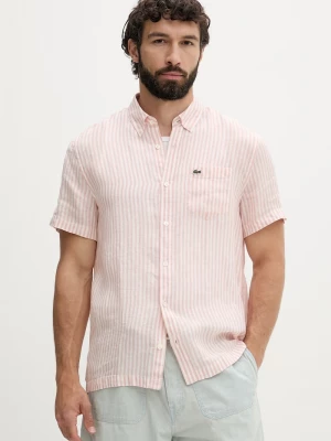 Obrázek produktu Lacoste košile pánská lněná růžová