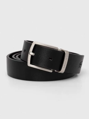 Obrázek produktu Lacoste Kožený pásek s odnímatelnými přezkami Lacoste černá