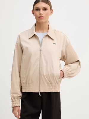 Obrázek produktu Lacoste krátká bunda dámská bavlněná s elastanem béžová