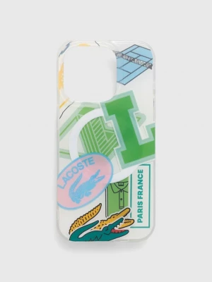 Obrázek produktu Lacoste Obal na telefon Lacoste iPhone 15 Pro 6.1" zelená