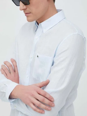Obrázek produktu Lacoste košile pánská lněná modrá
