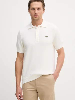 Obrázek produktu Lacoste svetrové polo pánské s příměsí vlny béžová