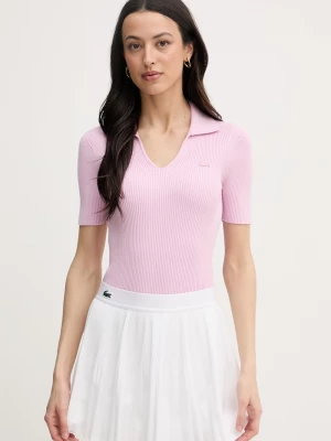 Obrázek produktu Lacoste tričko dámské s viskózou růžová