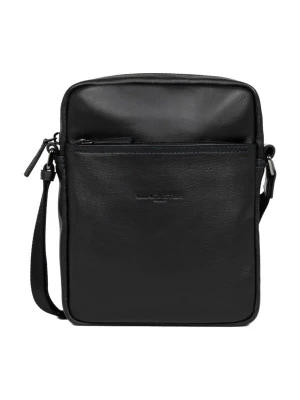Obrázek produktu LANCASTER Paris Taška přes rameno 'Lancaster Sacoche Cuir Soft Vintage Noir / Bleu' černá