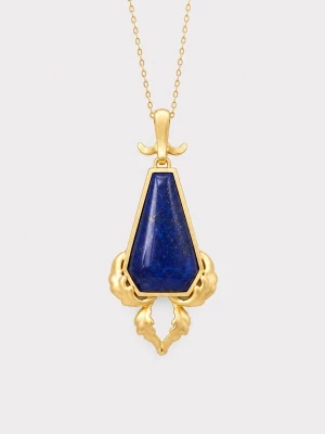 Obrázek produktu LanLivia Řetízek 'Royal Crest Lapis Lazuli Pendant Necklace' modrá / zlatá