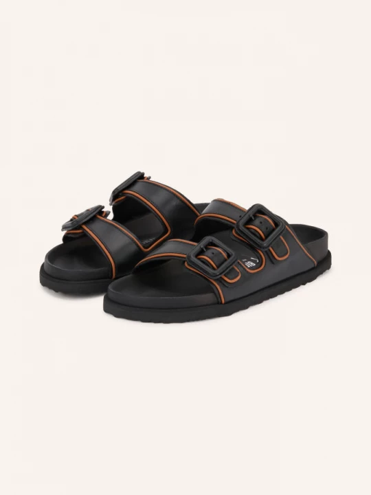Obrázek produktu 1774 Birkenstock Pantofle Arizona Leather Buckle černá / hnědá