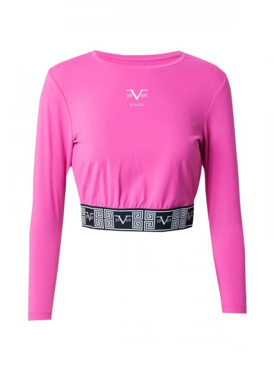 Obrázek produktu 19V69 ITALIA Tričko 'ALESSIA' pink / černá / bílá