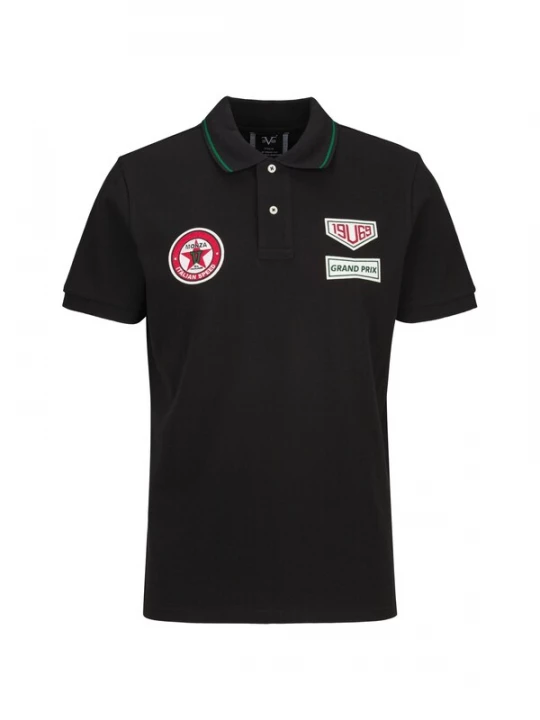 Obrázek produktu 19V69 ITALIA Tričko 'Emilio Racing' zelená / červená / černá / bílá