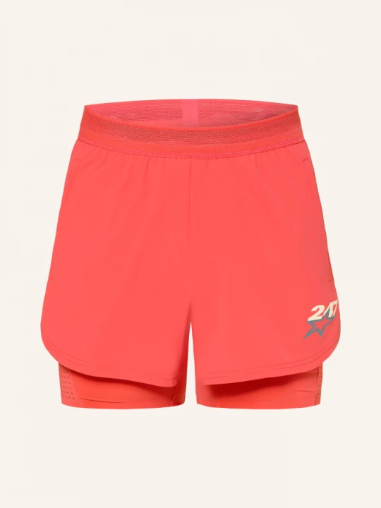 Obrázek produktu 247 Represent Šortky 2 V 1 Hybrid červená / krémová / tmavě šedá