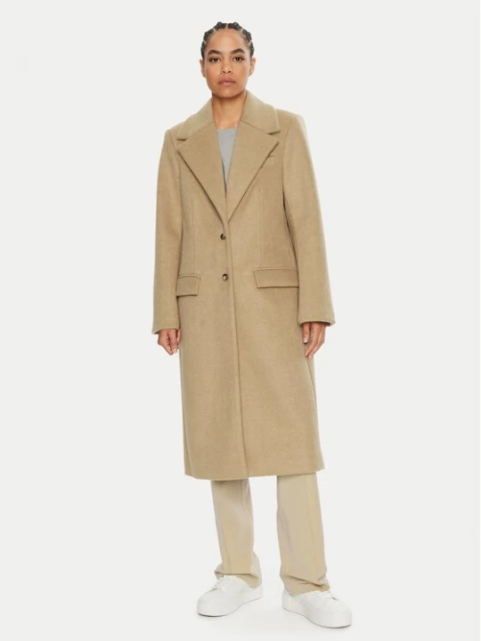 Obrázek produktu 2NDDAY Vlněný kabát Miguel 2245110123 Béžová Oversize