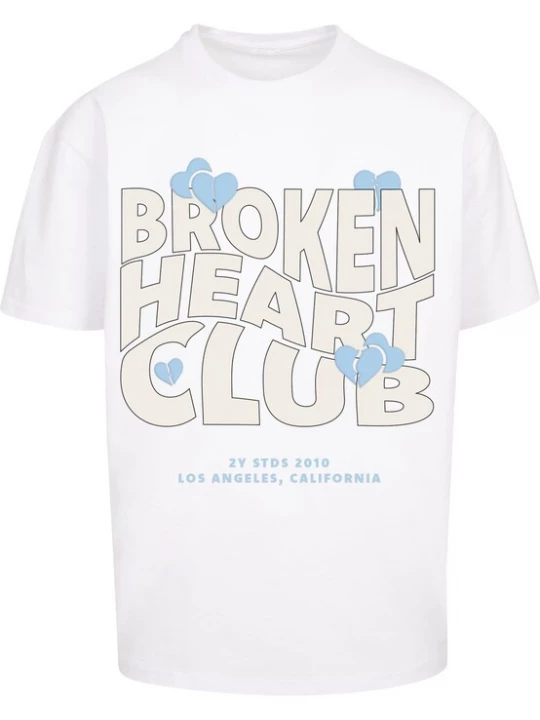Obrázek produktu 2Y Studios Tričko 'Broken Heart Club'  béžová / modrá / bílá