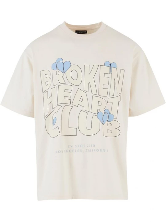Obrázek produktu 2Y Studios Tričko 'Broken Heart Club'  světlemodrá / světle zelená / černá / offwhite