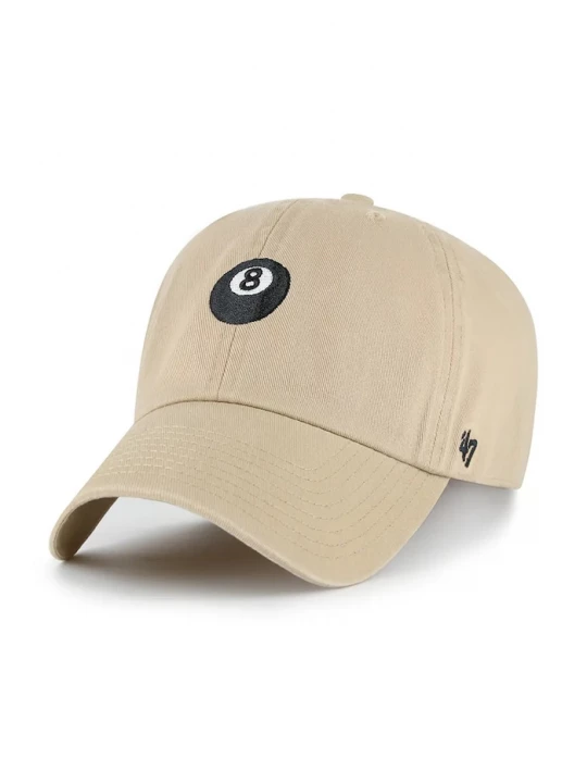Obrázek produktu 47 brand Bavlněná baseballová čepice 47 brand 8-Ball Base Runner Icon hnědá