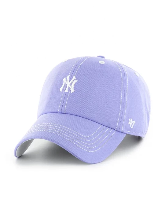 Obrázek produktu 47 brand Bavlněná baseballová čepice 47 brand MLB New York Yankees fialová