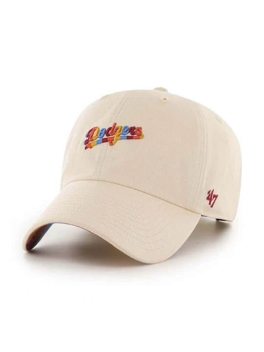 Obrázek produktu 47 brand Bavlněná baseballová čepice 47brand MLB Los Angeles Dodgers béžová