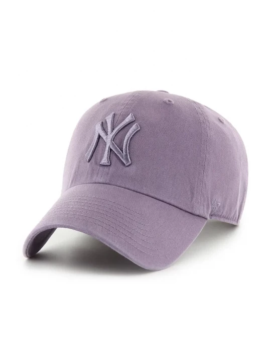 Obrázek produktu 47 brand Bavlněná baseballová čepice MLB New York Yankees fialová