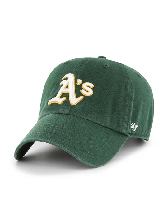 Obrázek produktu 47 brand Bavlněná čepice 47brand MLB Oakland Athletics zelená