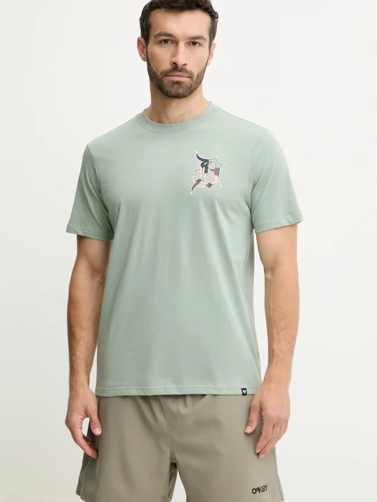 Obrázek produktu 47 brand Bavlněné tričko 47 brand MLB Detroit Tigers zelená