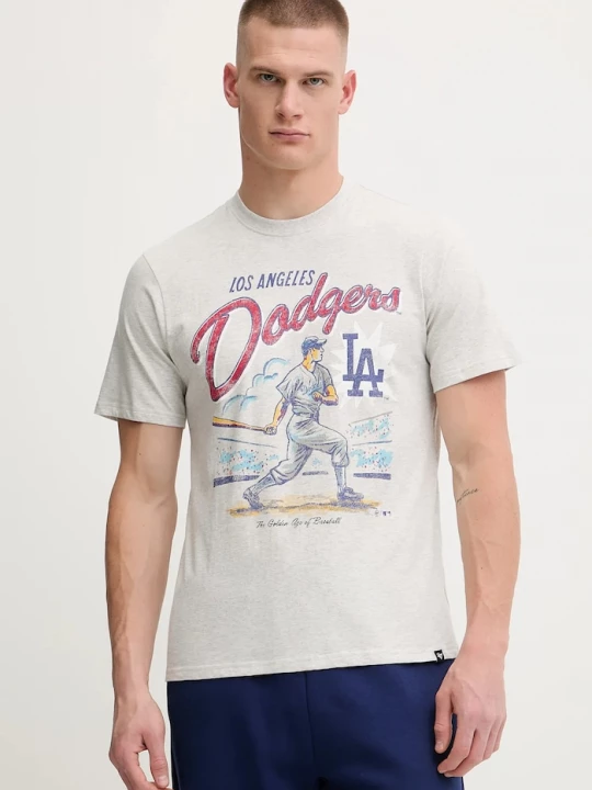 Obrázek produktu 47 brand Bavlněné tričko 47 brand MLB Los Angeles Dodgers
