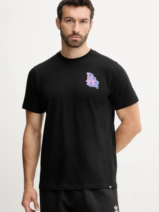 Obrázek produktu 47 brand Bavlněné tričko 47 brand MLB Los Angeles Dodgers černá