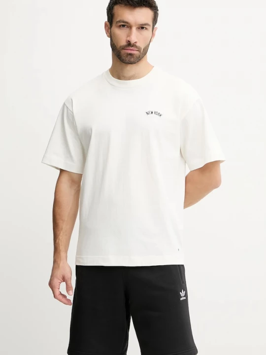 Obrázek produktu 47 brand Bavlněné tričko 47 brand MLB New York Yankees béžová