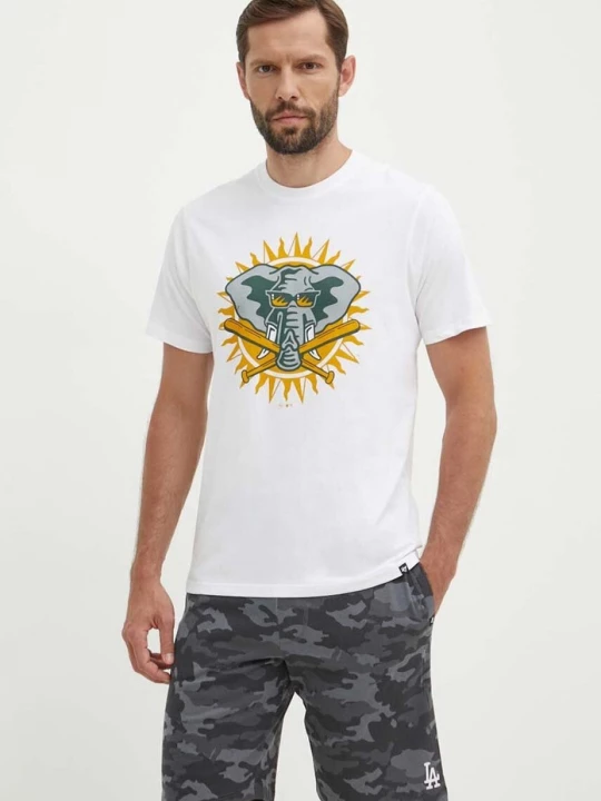Obrázek produktu 47 brand Bavlněné tričko 47 brand MLB Oakland Athletics