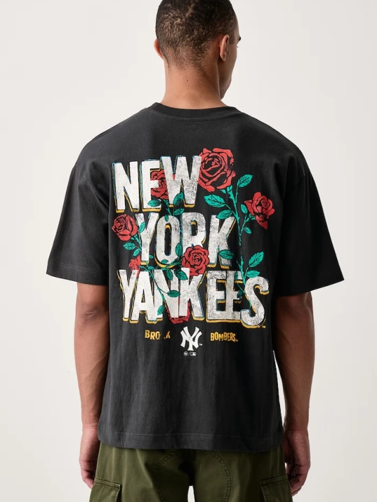 Obrázek produktu 47 brand tričko pánské bavlněné MLB New York Yankees černá