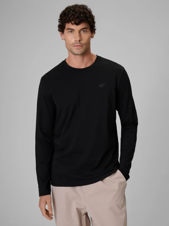 Obrázek produktu 4F Longsleeve slim hladký pánský - černý