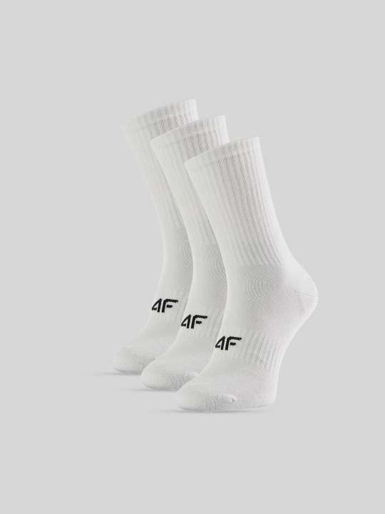 Obrázek produktu 4F Pánské dlouhé ponožky (3-pack) - bílé