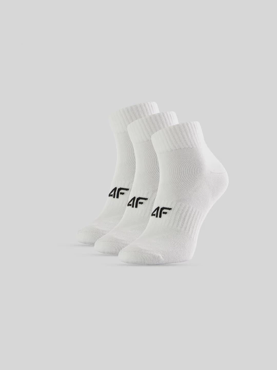 Obrázek produktu 4F Pánské krátké ponožky (3-pack) - bílé