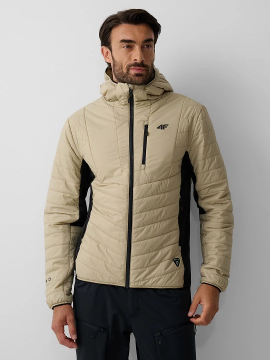 Obrázek produktu 4F Treková bunda 4F PRO s výplní Primaloft Black pánská - béžová