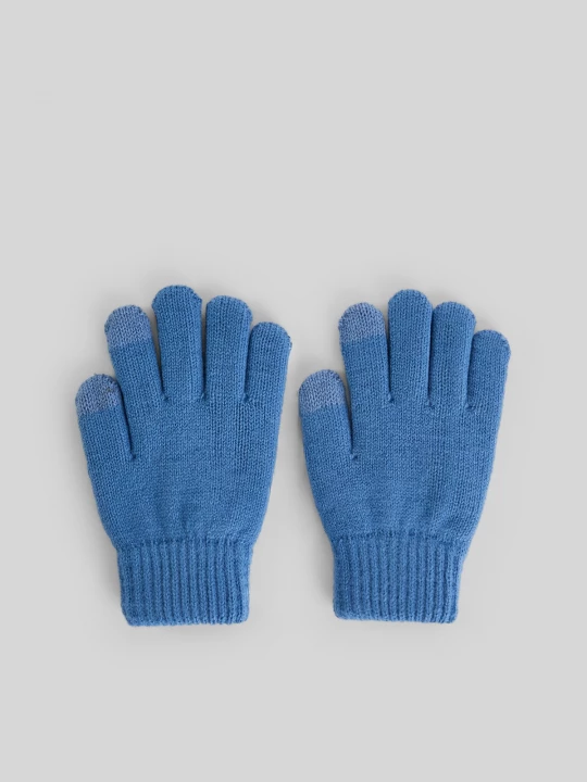 Obrázek produktu 4F Pletené rukavice dětské - denim Džínová