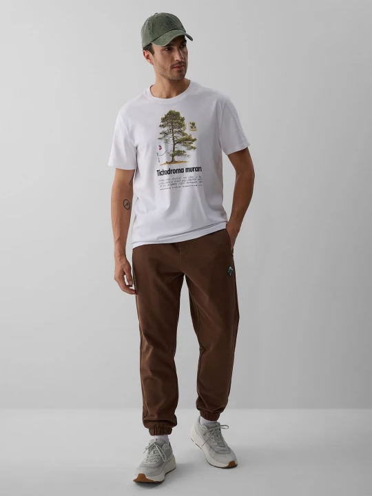 Obrázek produktu 4F Teplákové kalhoty joggery pánské - hnědé