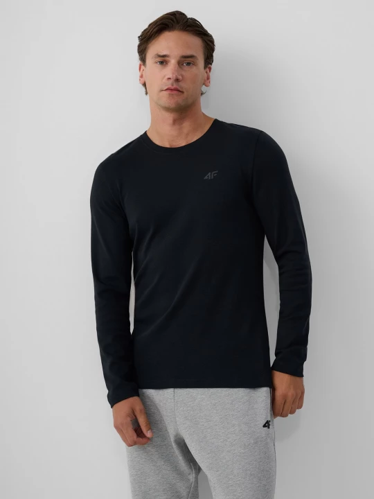 Obrázek produktu 4F Longsleeve slim hladký pánský - šedý