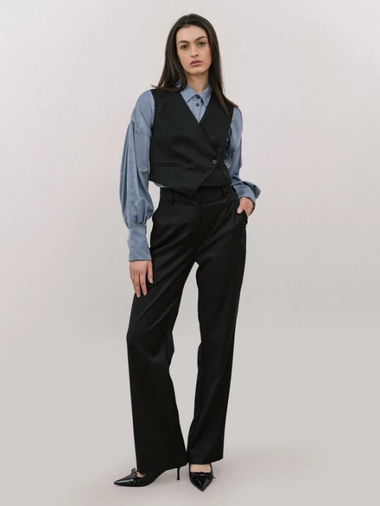 Obrázek produktu 4TAILORS Kalhoty černá