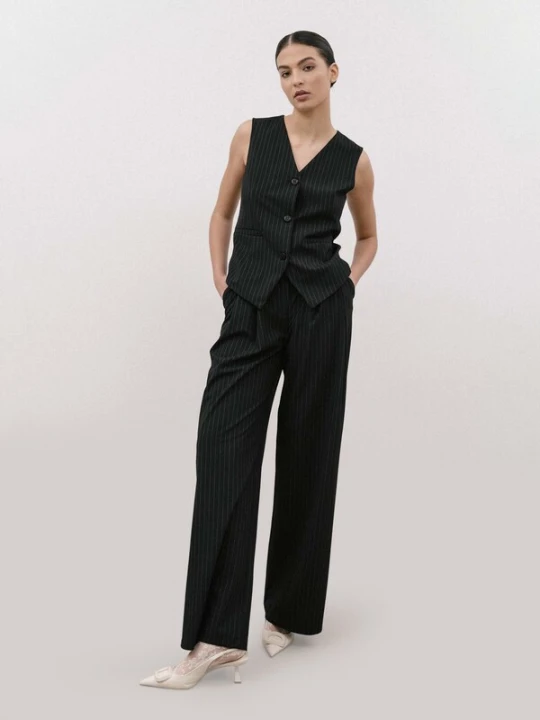 Obrázek produktu 4TAILORS Kalhoty černá