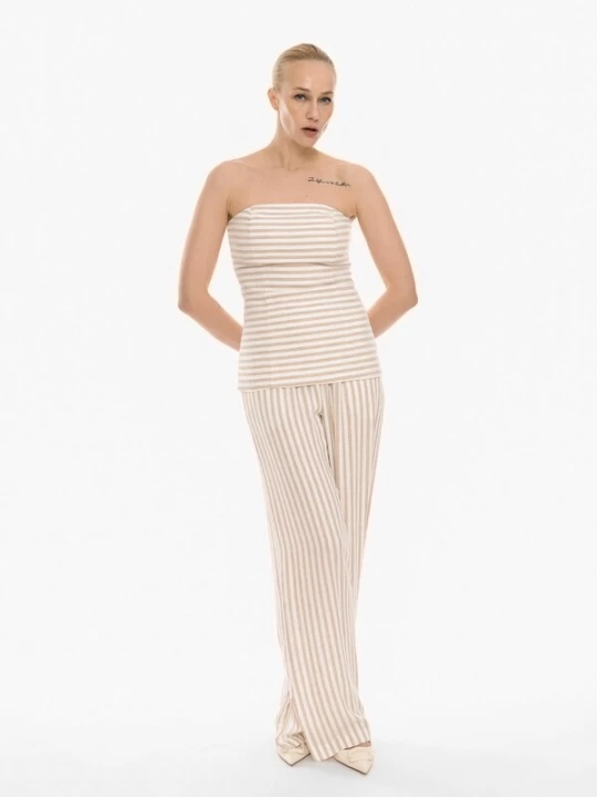 Obrázek produktu 4TAILORS Top 'Ring' béžová / režná