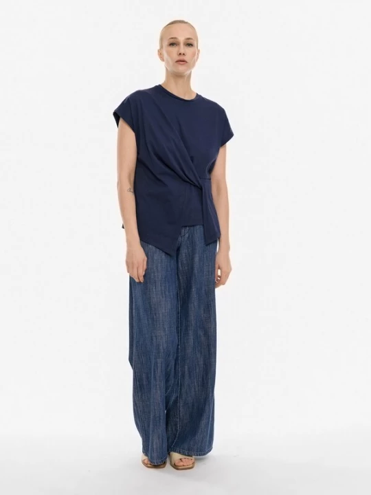 Obrázek produktu 4TAILORS Tričko 'Connect Me' marine modrá