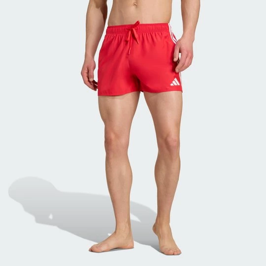 Obrázek produktu 7, 5cm plavecké šortky se 3 proužky Adidas červená