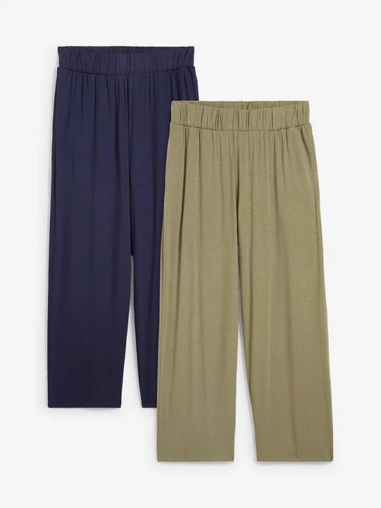 Obrázek produktu 7/8 kalhoty, High Waist (2 ks v balení) BonPrix